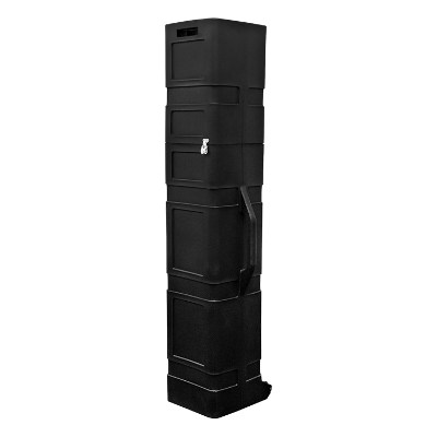 Hard tent case with wheels.