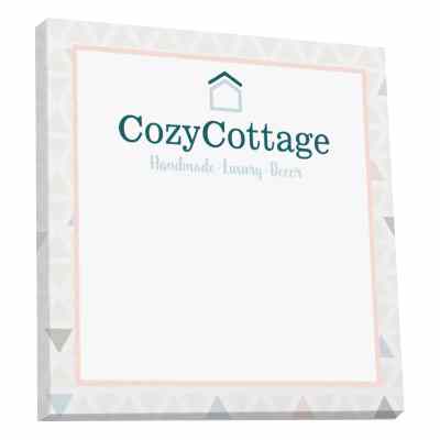 Souvenir sticky note 3x3 inch pad with full color imprint.