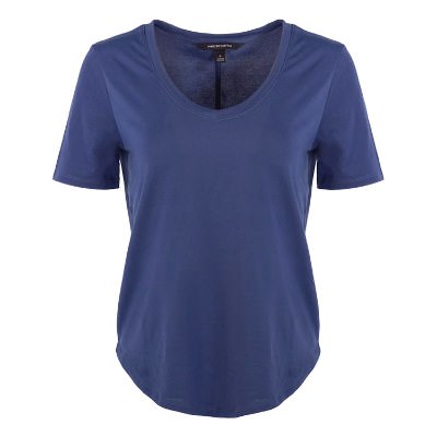 Blank insignia blue women's t-shirt.