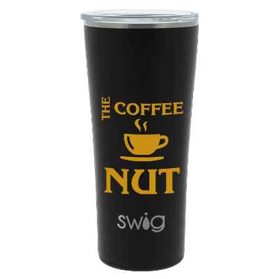 Swig Life tumbler with custom logo.