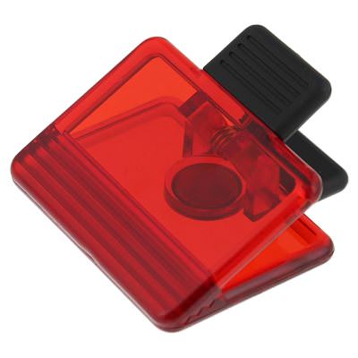Plastic translucent red billboard magnet chip clip blank.