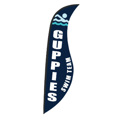 13-ft. replacement flag with custom logo.