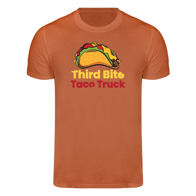 Yam short-sleeve t-shirt with custom full color logo.