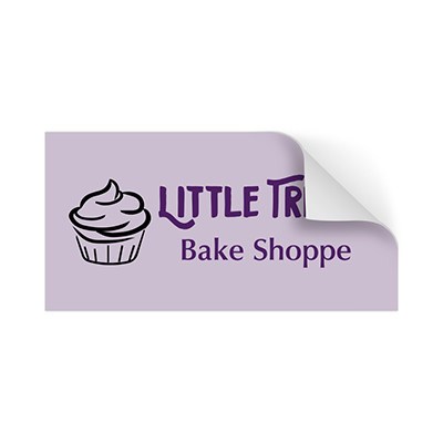 Custom full color rectangle sticker