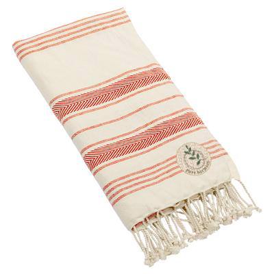 Embroidered bungelow beach towel with personalized logo