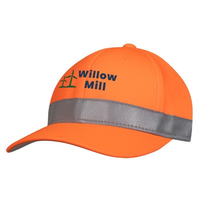 Custom embroidered safety oragne hat