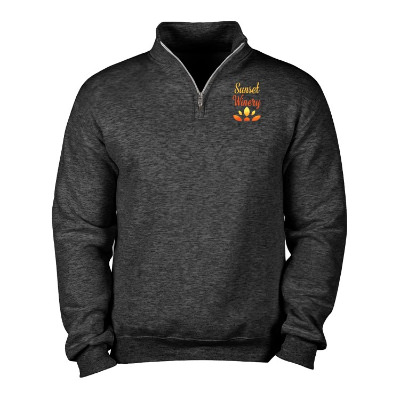 Personalized quarter zip sweatshirt with custom logo