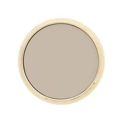 Leather and cork royal blue with zinc trim circle coasters blank.
