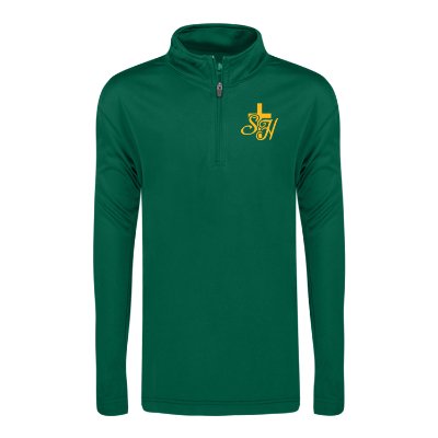 Green Imprinted Quarter-Zip