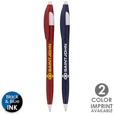 Plastic ink active twin pen.