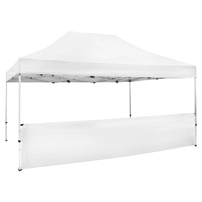 Blank 15-ft. tent half wall.