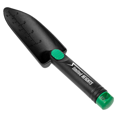 Black plastic branded hand shovel.
