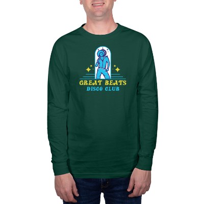 Full color long sleeve deep forest t-shirt with logo.
