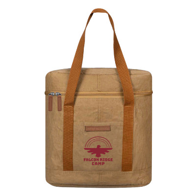 Sahara paper cooler with a custom logo.