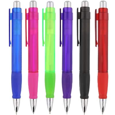 Plastic gigantic rubber grip pen blank.