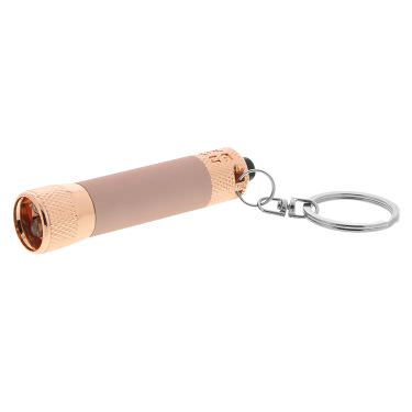 Aluminum rose gold blank flashlight available in bulk.