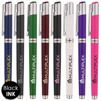 Plastic gel pen with ink.