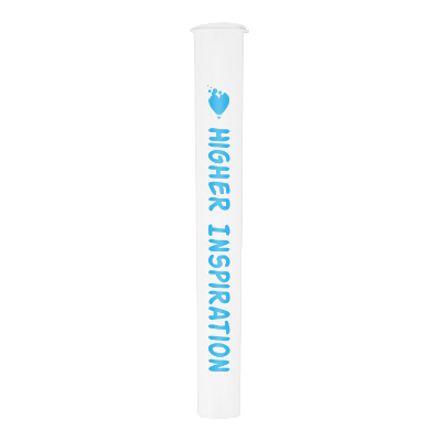 White tube with custom imprint.