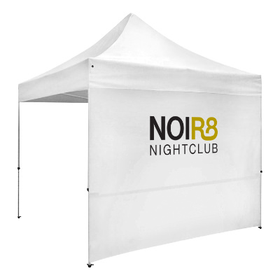 Full-color 10-ft. tent wall with custom imprint.
