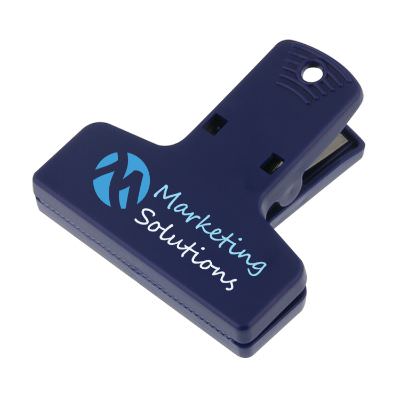 Plastic orange heavy duty magnet chip clip full color printed.