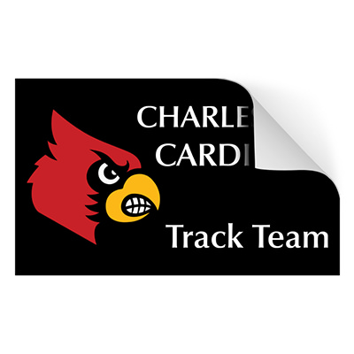 Full color rectangle sticker imprint
