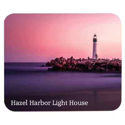 Polyester square mouse pad customized with your imprint.