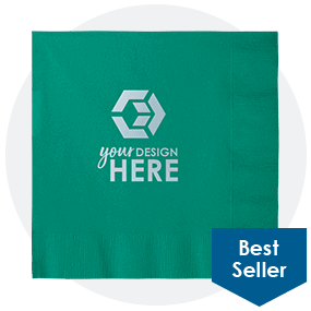 3ply Dinner Napkin-Foil-Square Imprint