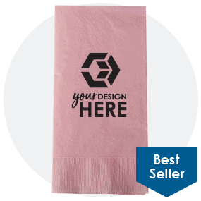 2ply Colored Dinner Napkin-Square Imprint