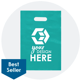 9-1/2-in. x 14-in. Frosted Die Cut Plastic Bag