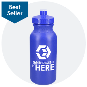 20 oz. Colored Plastic Sports and Bike Bottle