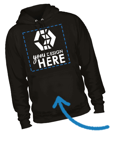Imprint Info for Custom Hooded Sweatshirts