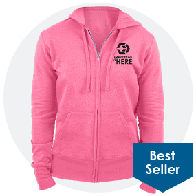 Port & Company® Ladies' Zip-Up Hooded Sweatshirt