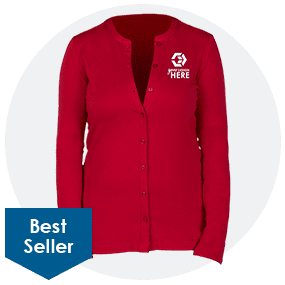 Ladies' Port Authority® Button-Front Cardigan