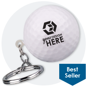 Golf Ball Stress Ball Keychains