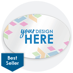 6-in x 4-in. Magnet-Oval Shape-Outdoor Safe-Full Color