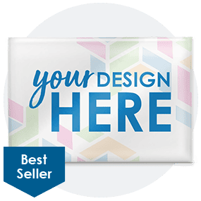 3-in. x 2-in. Pin-Back Rectangular Button-Full Color