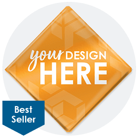 2-in. Pin-Back Diamond Button-Full Color