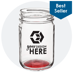 12 oz. Colored Decorative Mason Jar