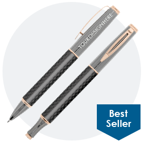 Executive Writing Set-Rose Gold-Engraved