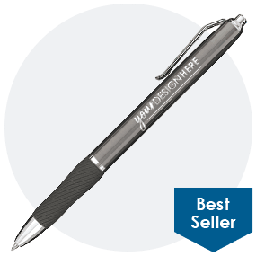 Sharpie® S-Gel Gunmetal Barrel-Engraved