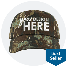 Camouflage Cotton Twill Hat-Embroidered