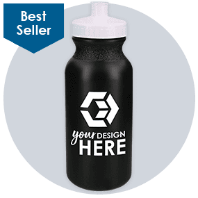 20 oz. Colored Plastic Sports and Bike Bottle
