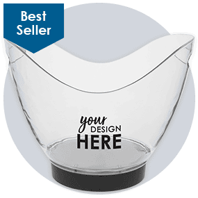 Large LED Ice Bucket With Remote