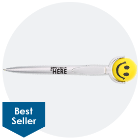 Smiley Face Stress Reliever Pen Top
