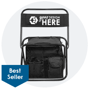 24-Can Cooler Folding Chair With Bag and Pockets