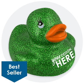 2-in. Glitter Rubber Duck