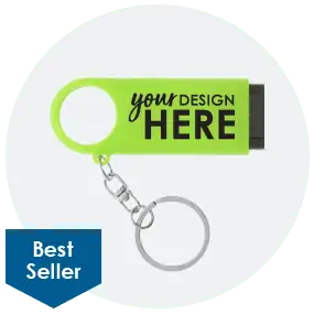 LED Light Magnifier Keychain