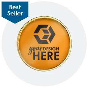 1-1/8-in. Round Lapel Pin-Full Color