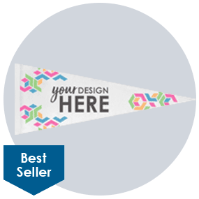 12-in. x 30-in. Pennant Flag-Full Color