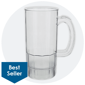 22 oz. Grooved Acrylic Mug